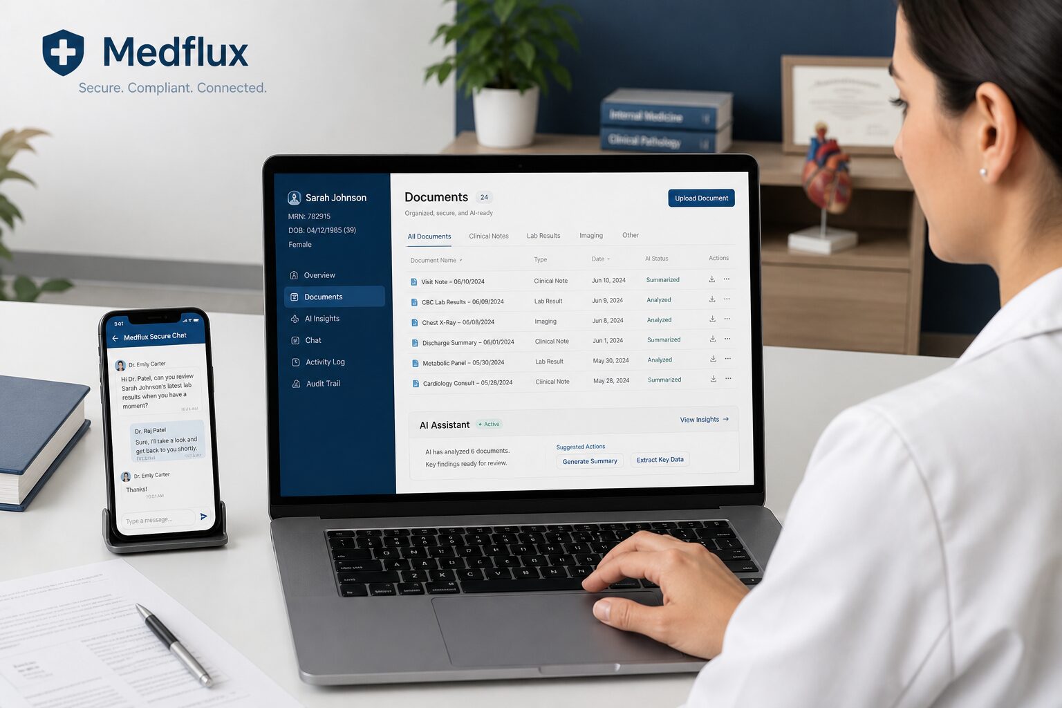 Medical documents reviewed with precise clinical workflows
